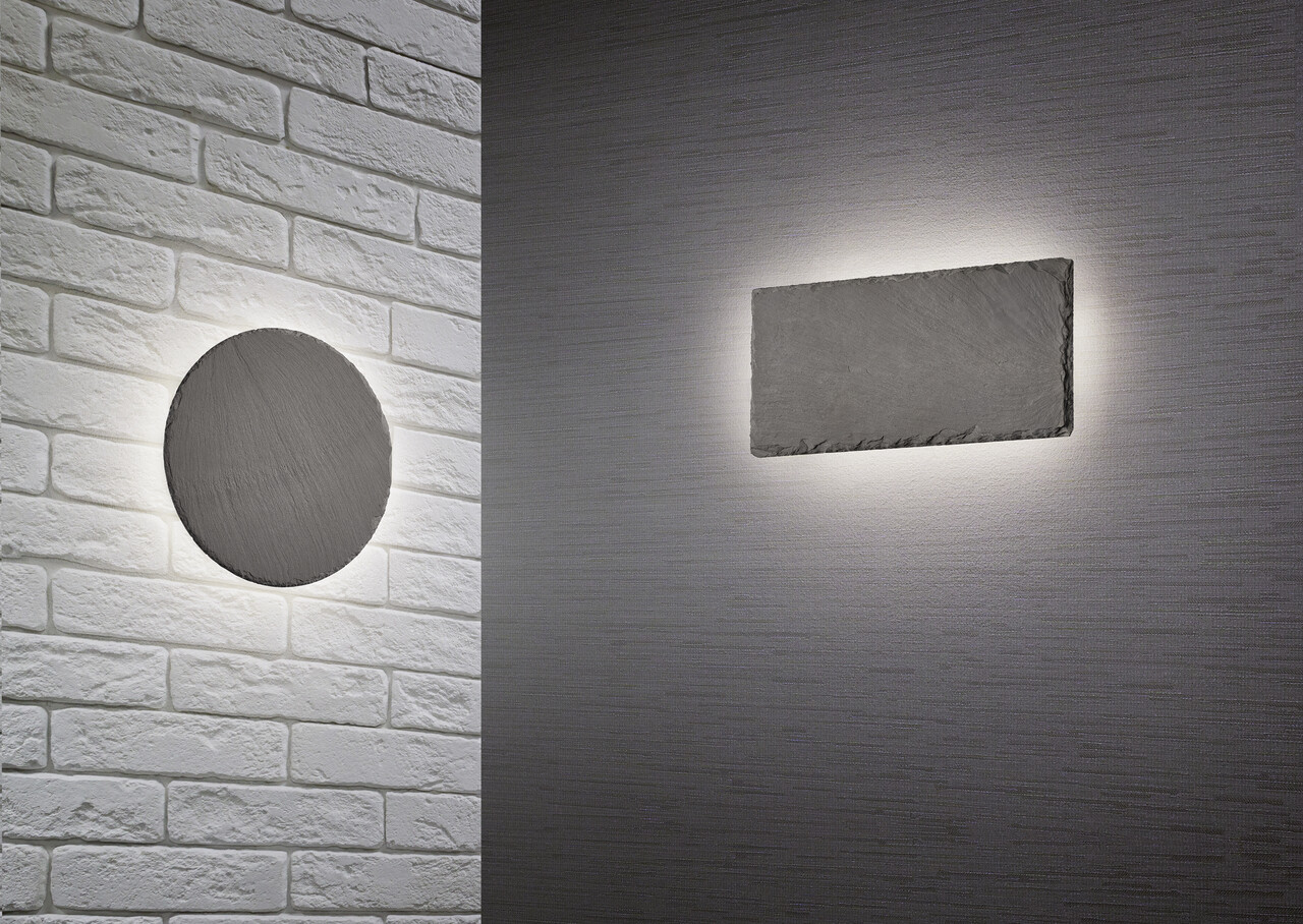 Aplica de perete Raven, TRIO, 3.6x20 cm, 9W, 1x SMD, ardezie, negru - imagine 3
